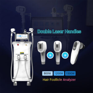 2 Handpiece Triple Wavelengths 808 Laser Diode Hair Removal Machine