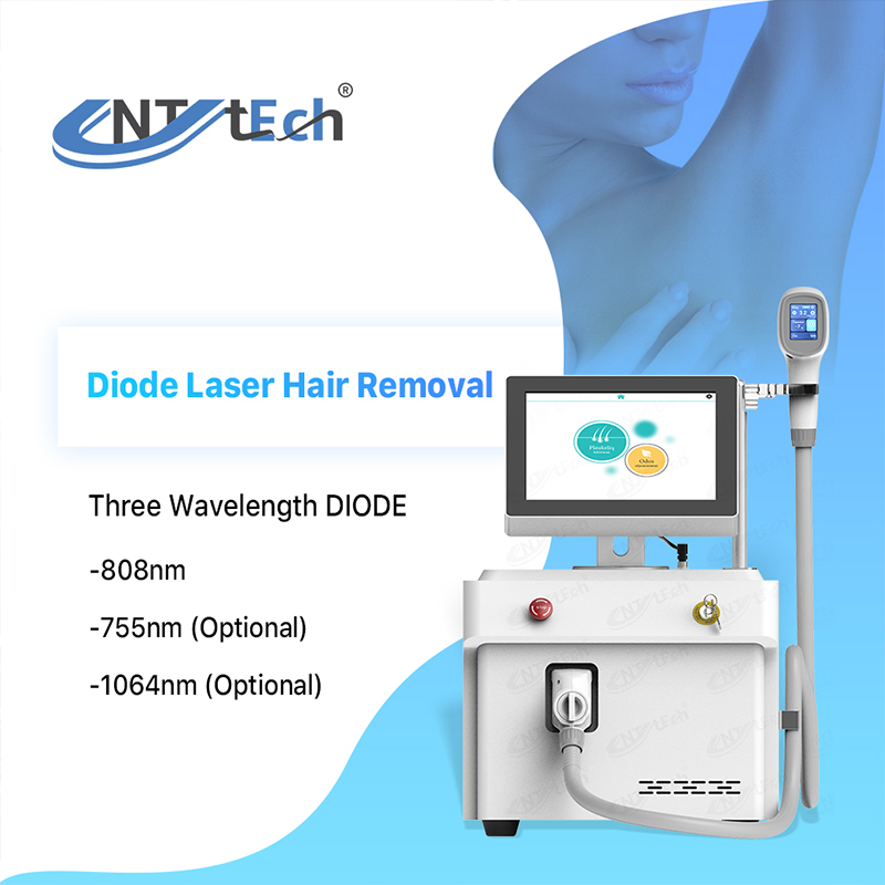 Portable hair removal machine diode laser 808 755 1064 hair removal machine