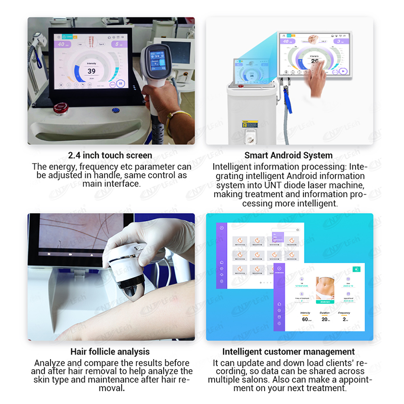 Smart Android System Painless Diode Laser Hair Removal Machine